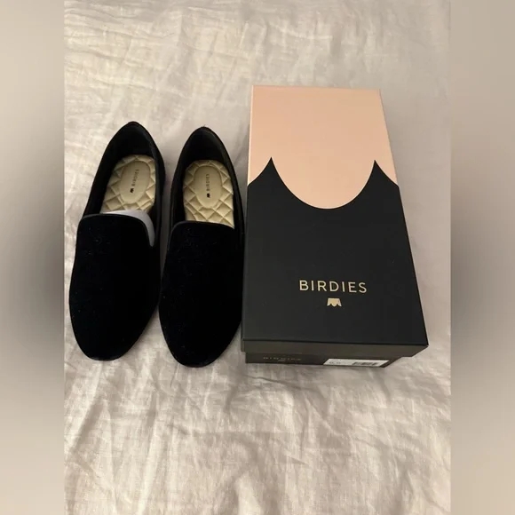 BIRDIES Starling Black Velvet Loafer, size 9.5, New in box - Picture 8 of 15